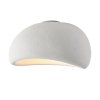 Dekoracyjny nowoczesny biały plafon lampa sufitowa designerski styl owalna STONE DN426-50C Step Into Design